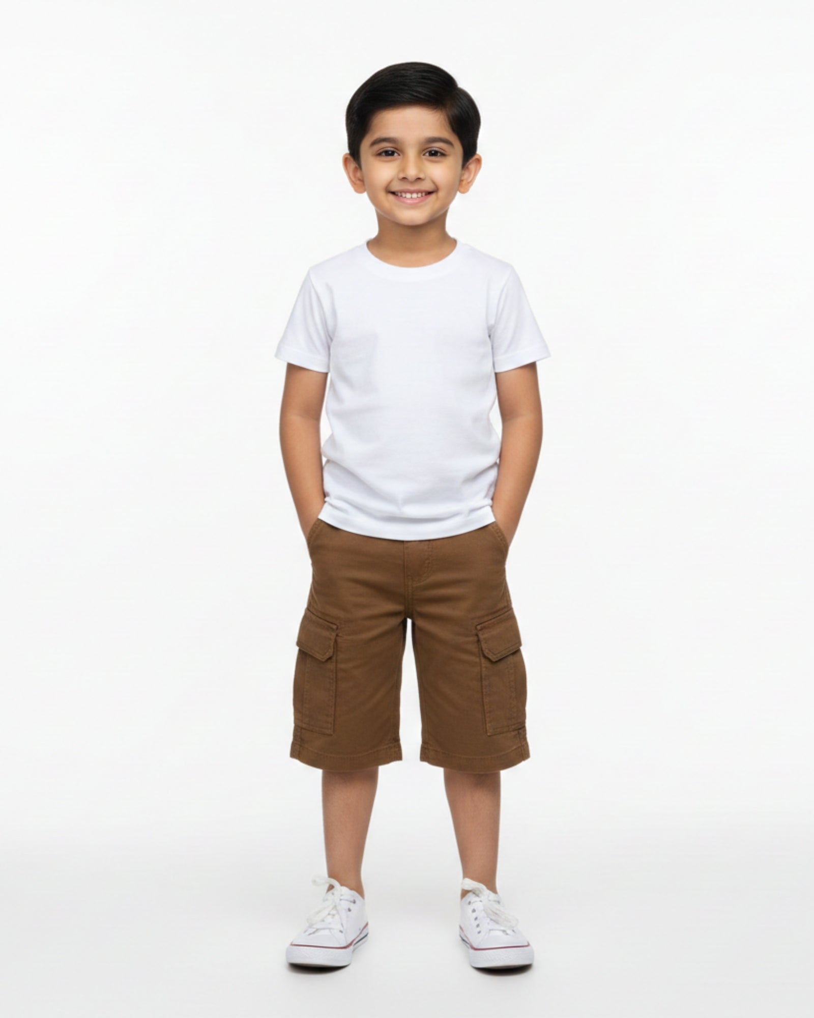 Crew Neck T-Shirt | 5-13 Yrs | For Both Girls & Boys | White