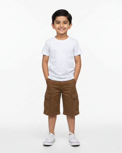 Crew Neck T-Shirt | 5-13 Yrs | For Both Girls & Boys | White