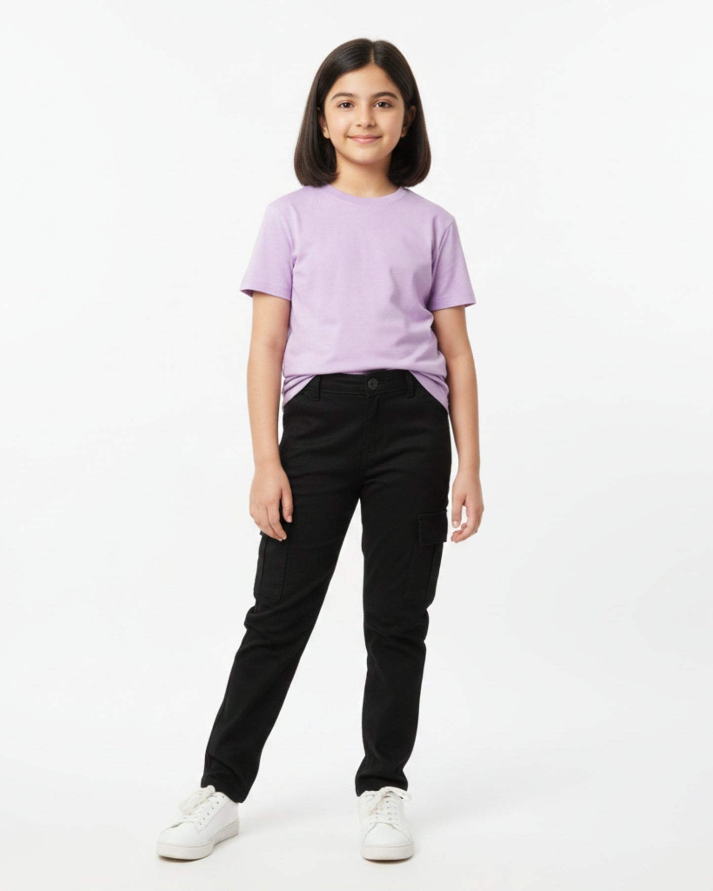 Crew Neck T-Shirt | 5-13 Yrs | For Both Girls & Boys | Lavender