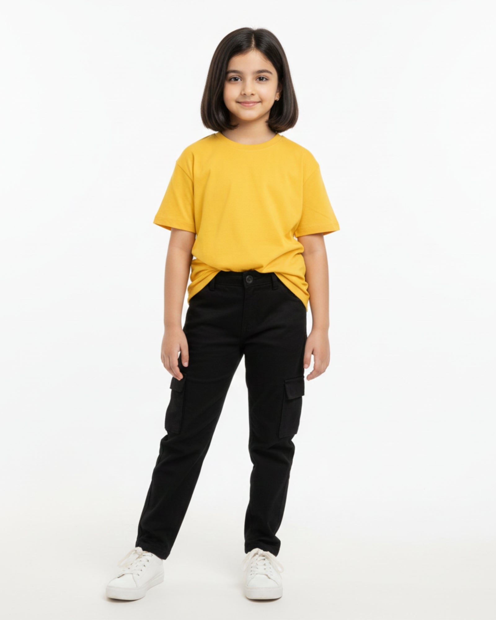 Crew Neck T-Shirt | 5-13 Yrs | For Both Girls & Boys | New Yellow