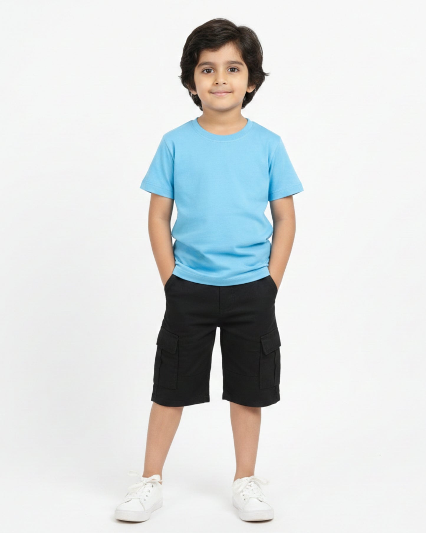 Crew Neck T-Shirt | 5-13 Yrs | For Both Girls & Boys | SkyBlue