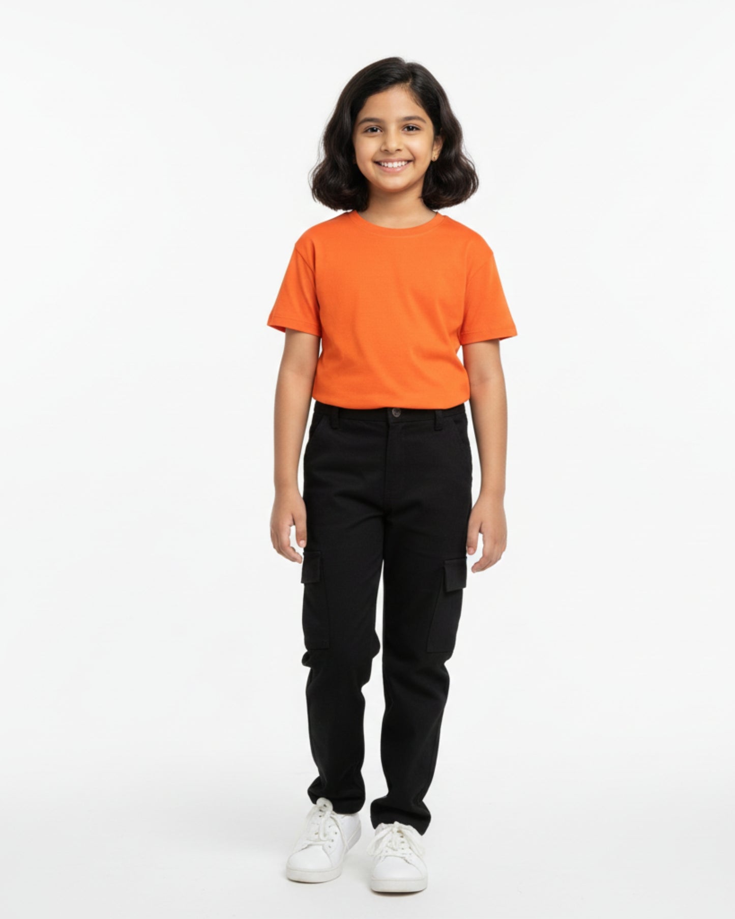 Crew Neck T-Shirt | 5-13 Yrs | For Both Girls & Boys | Orange