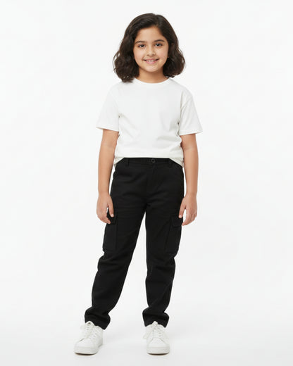 Crew Neck T-Shirt | 5-13 Yrs | For Both Girls & Boys | White