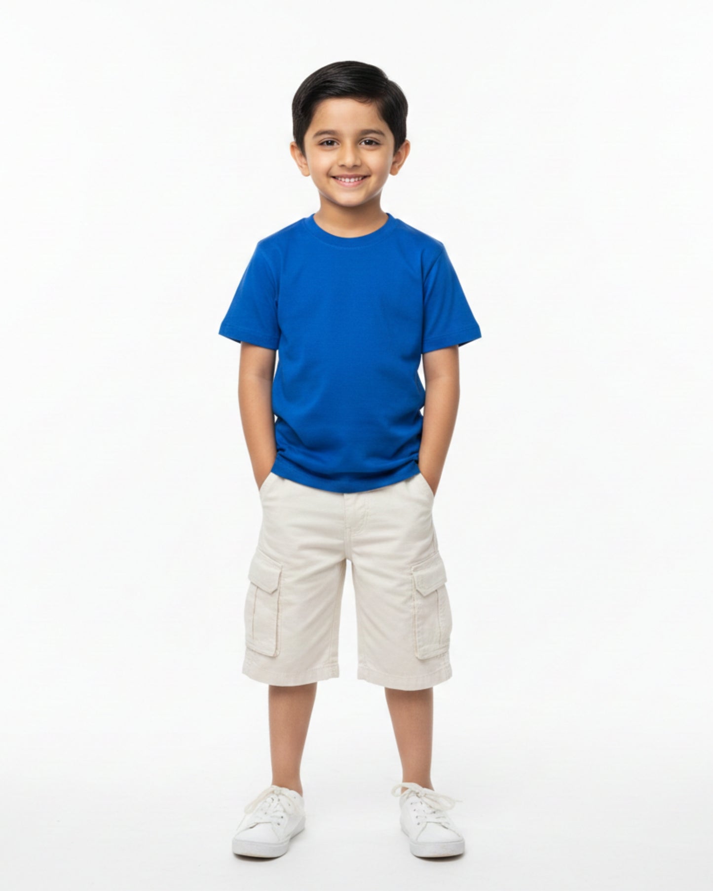 Crew Neck T-Shirt | 5-13 Yrs | For Both Girls & Boys | Royal Blue