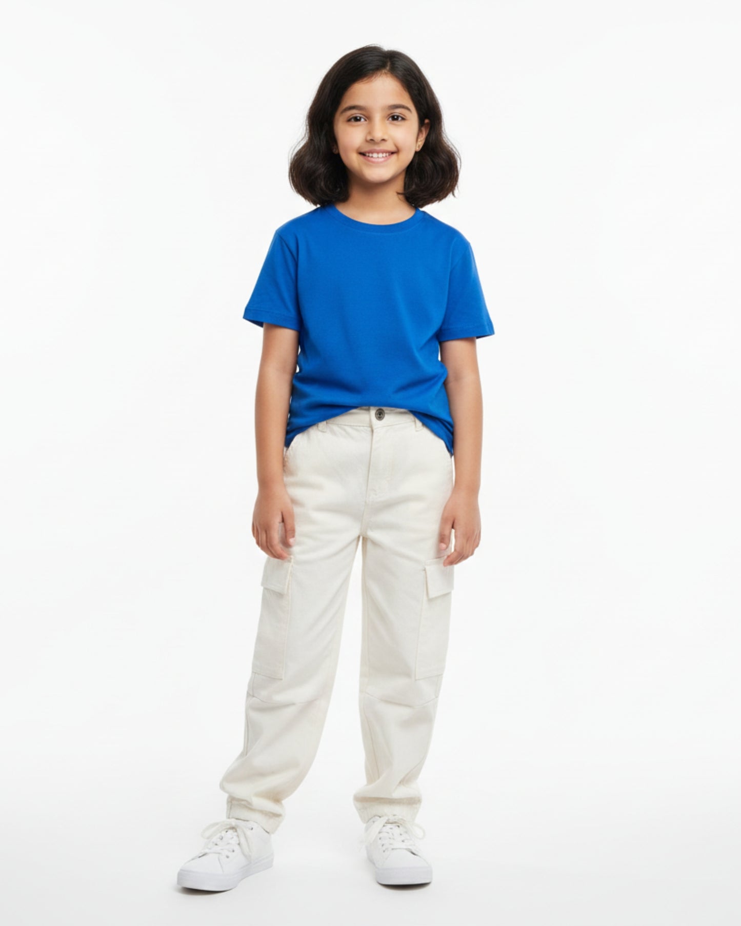 Crew Neck T-Shirt | 5-13 Yrs | For Both Girls & Boys | Royal Blue