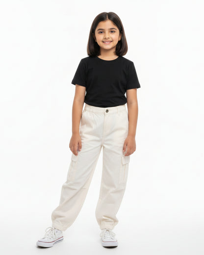 Crew Neck T-Shirt | 5-13 Yrs | For Both Girls & Boys | Lavender