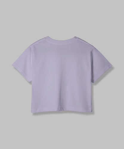 Good Girl | Women Crop Top | Lavender