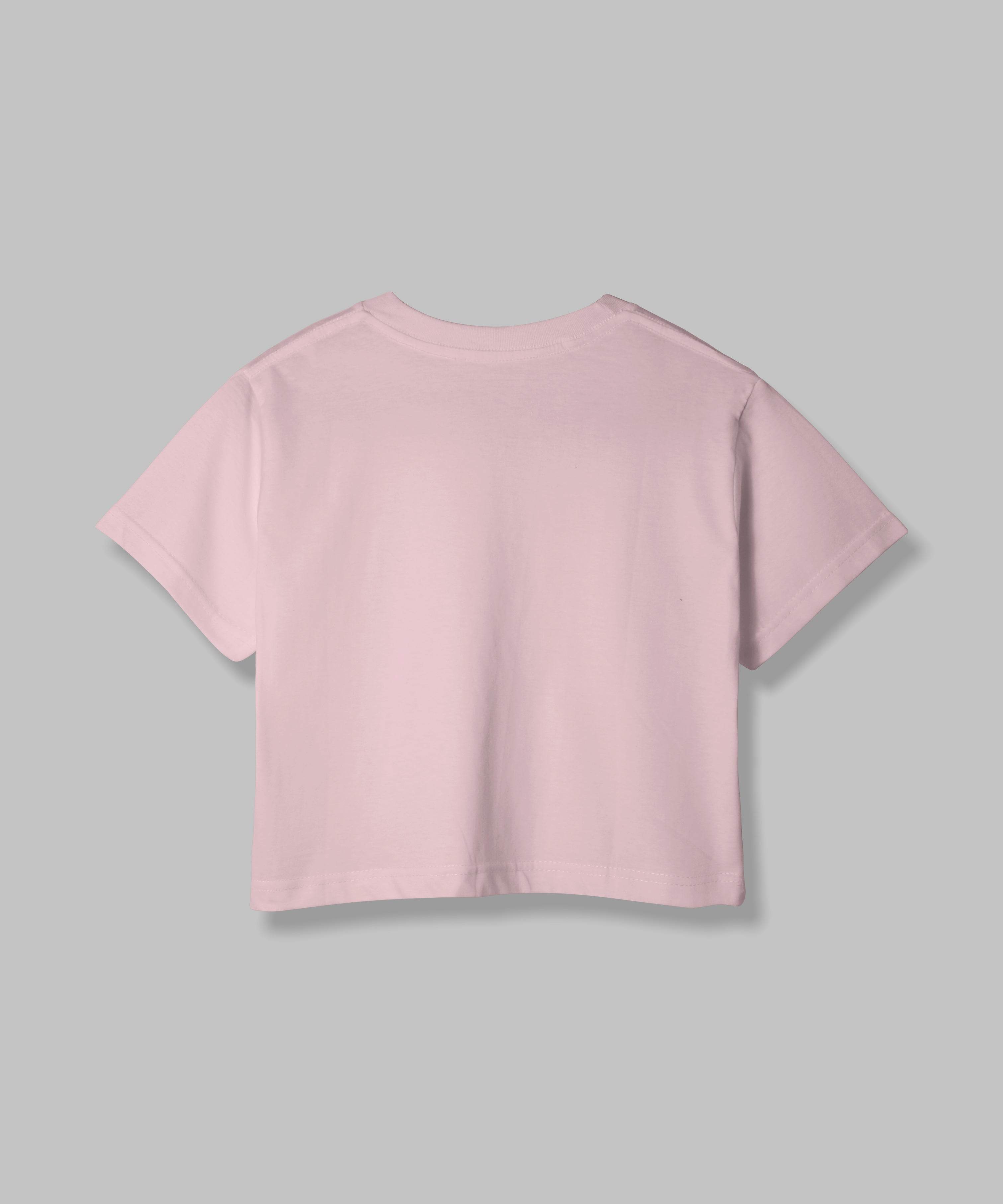 Self Love | Women Crop Top | Baby Pink - Avaiya Clothings