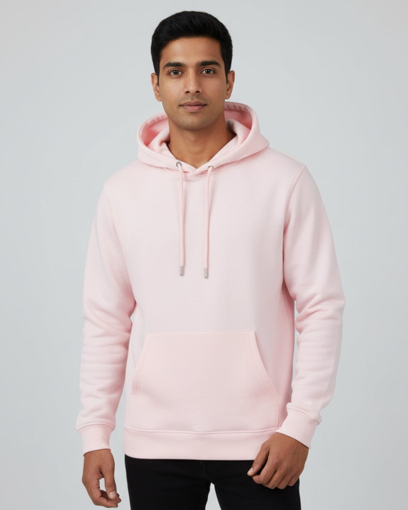 Plain Classic  Hoodie | For Man And Woman | Light Baby Pink