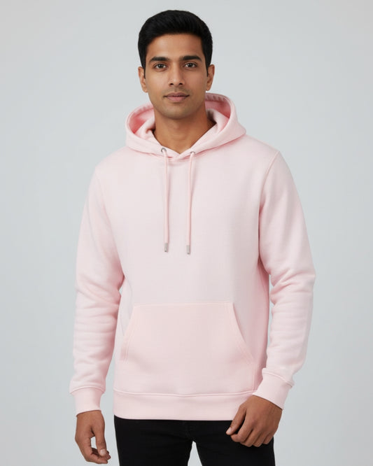 Plain Classic  Hoodie | For Man And Woman | Light Baby Pink