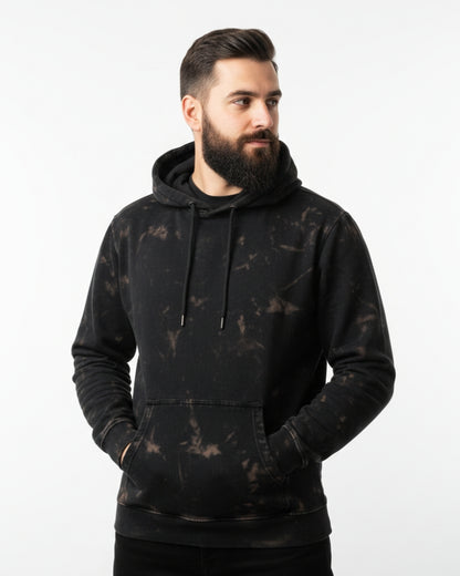 Plain Black Acid Washed Hoodie | For Man And Woman