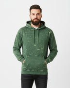 Plain Bottle Green Acid Washed Hoodie | For Man And Woman