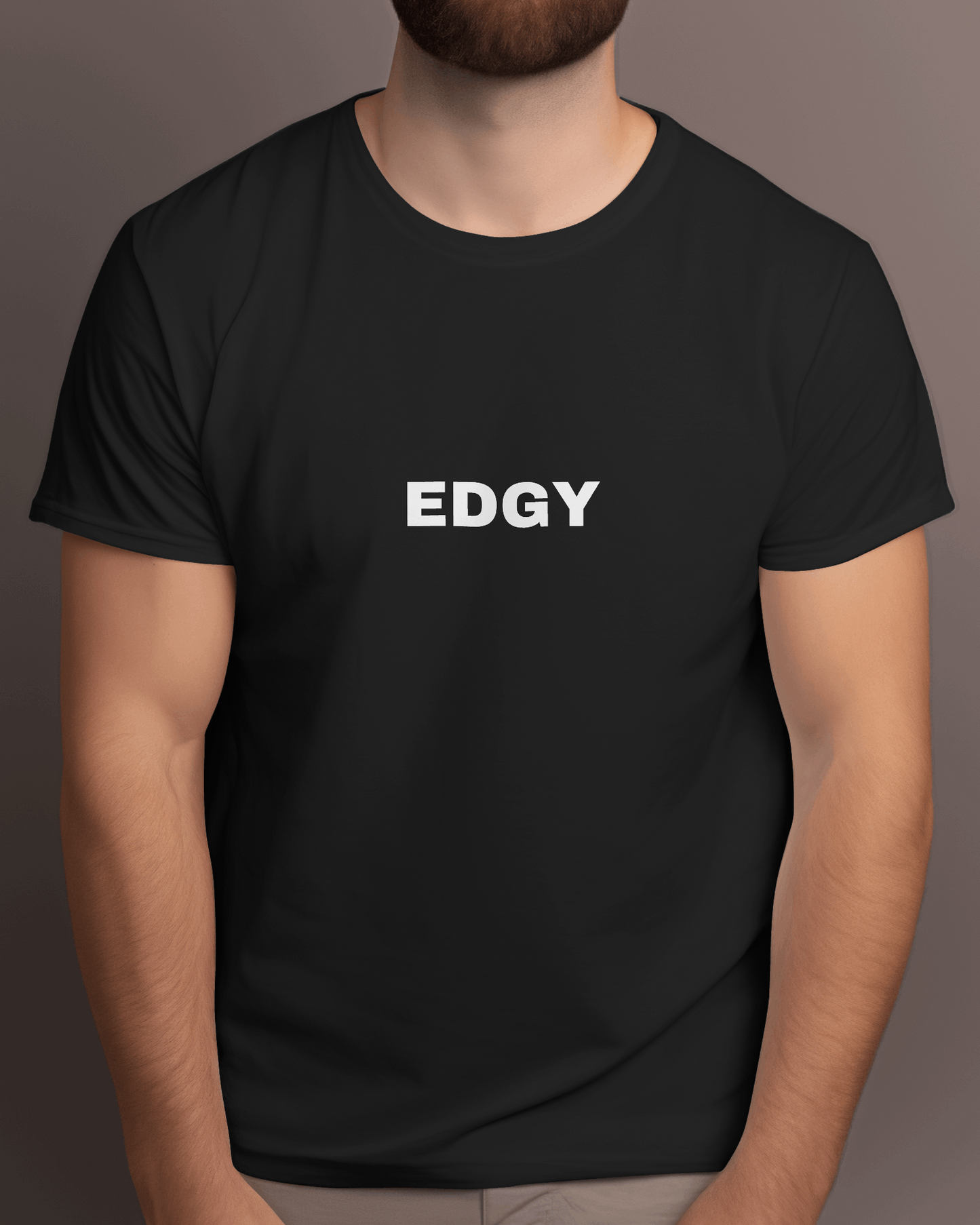 EDGY | Classic T-Shirt | Black | For Man And Woman