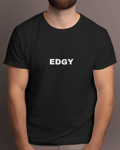 EDGY | Classic T-Shirt | Black | For Man And Woman