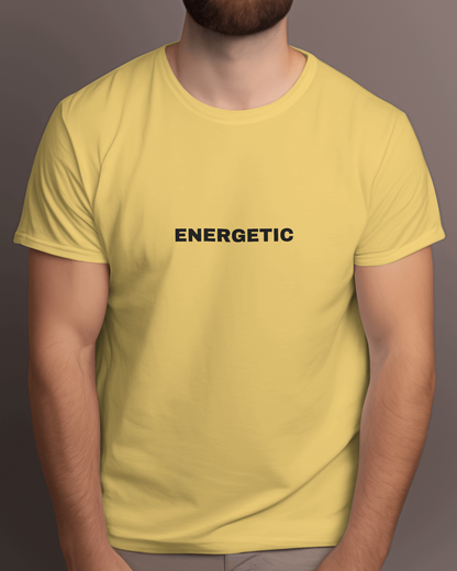 Energetic | Classic T-Shirt | Yellow | For Man And Woman