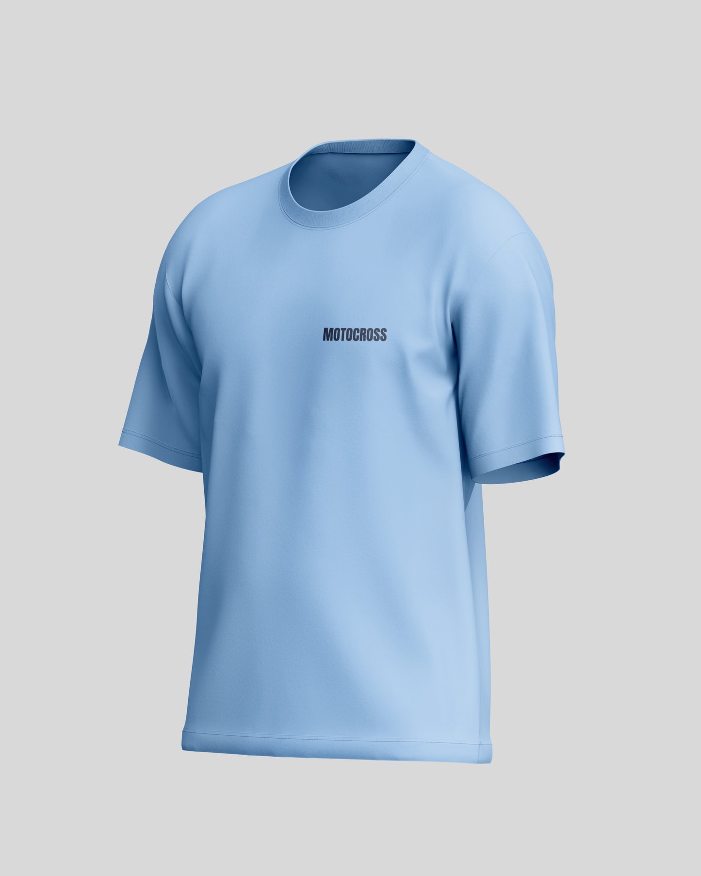 Motorcross Oversized T-Shirt | Baby Blue | Premium Quality by AvaiYa | Unisex