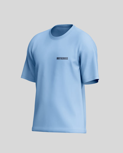 Motorcross Oversized T-Shirt | Baby Blue | Premium Quality by AvaiYa | Unisex
