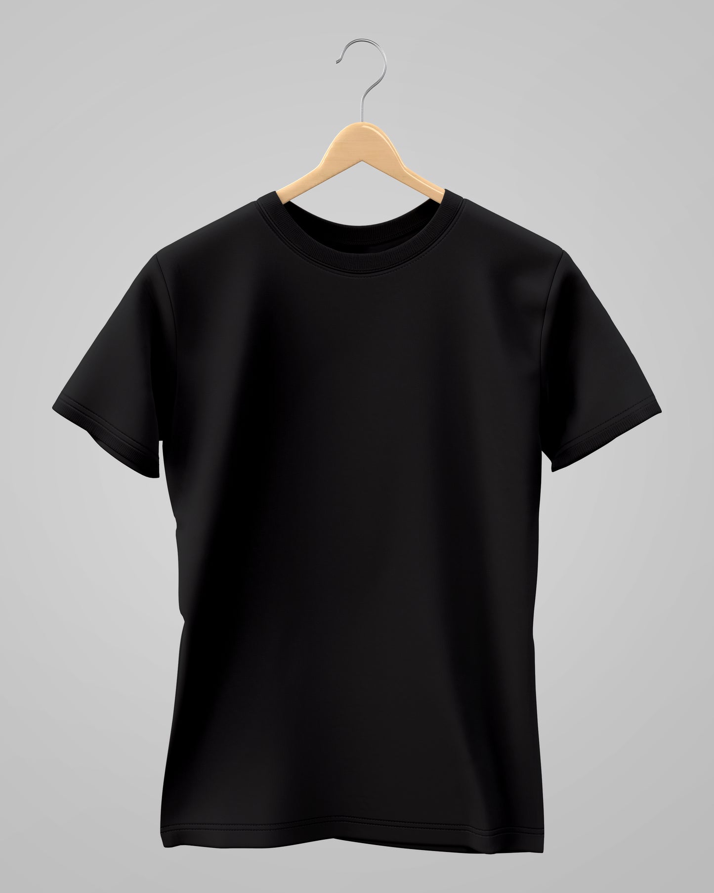 Plain Classic T-Shirt | For Man & Woman | Black - AvaiYa Clothing's