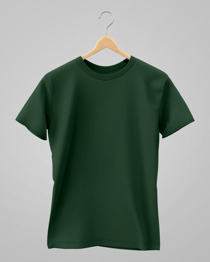Classic T-Shirt | For Man & Woman | Bottle Green - AvaiYa Clothing's