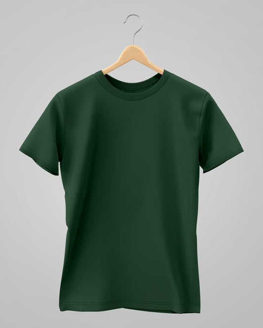 Classic T-Shirt | For Man & Woman | Bottle Green - AvaiYa Clothing's
