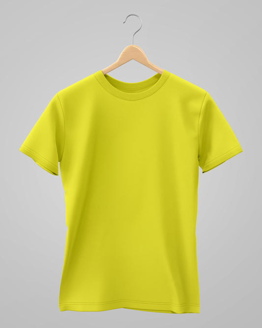 Classic T-Shirt | For Man & Woman | New Yellow - AvaiYa Clothing's
