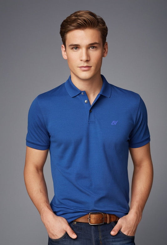Avaiya's Classic Polo T-Shirts | Royal Blue - AvaiYa Clothing's
