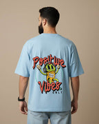 Positive Vibes Only Oversized T-Shirt | Premium Quality by AvaiYa | Unisex - Avaiya Clothings
