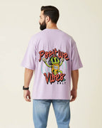 Positive Vibes Only Oversized T-Shirt | Premium Quality by AvaiYa | Unisex - Avaiya Clothings