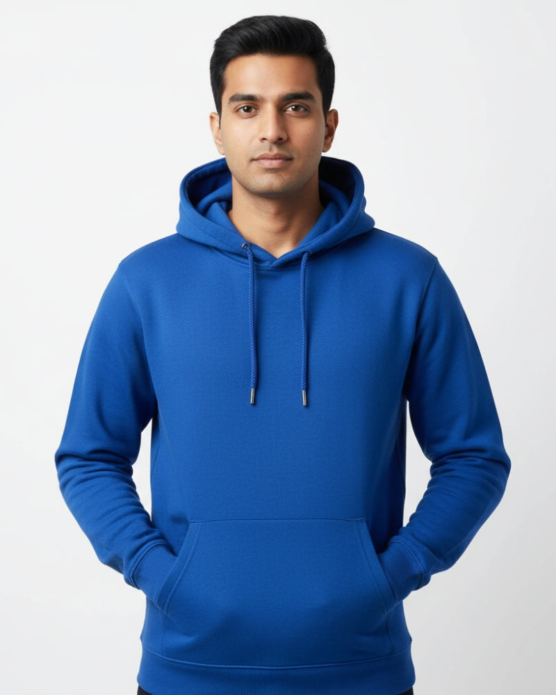 Plain Royal Blue Classic  Hoodie | For Man And Woman