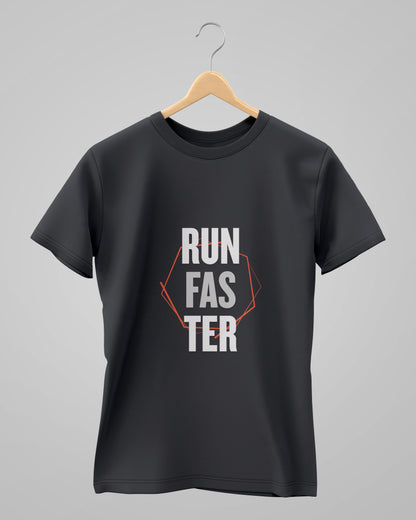 Run Faster | Steel Grey | Classic T-Shirt | For Man And Woman