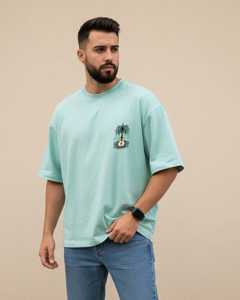 Summer Guitar Oversized T-Shirt | Premium Quality by Avaiya | Unisex - Avaiya Clothings