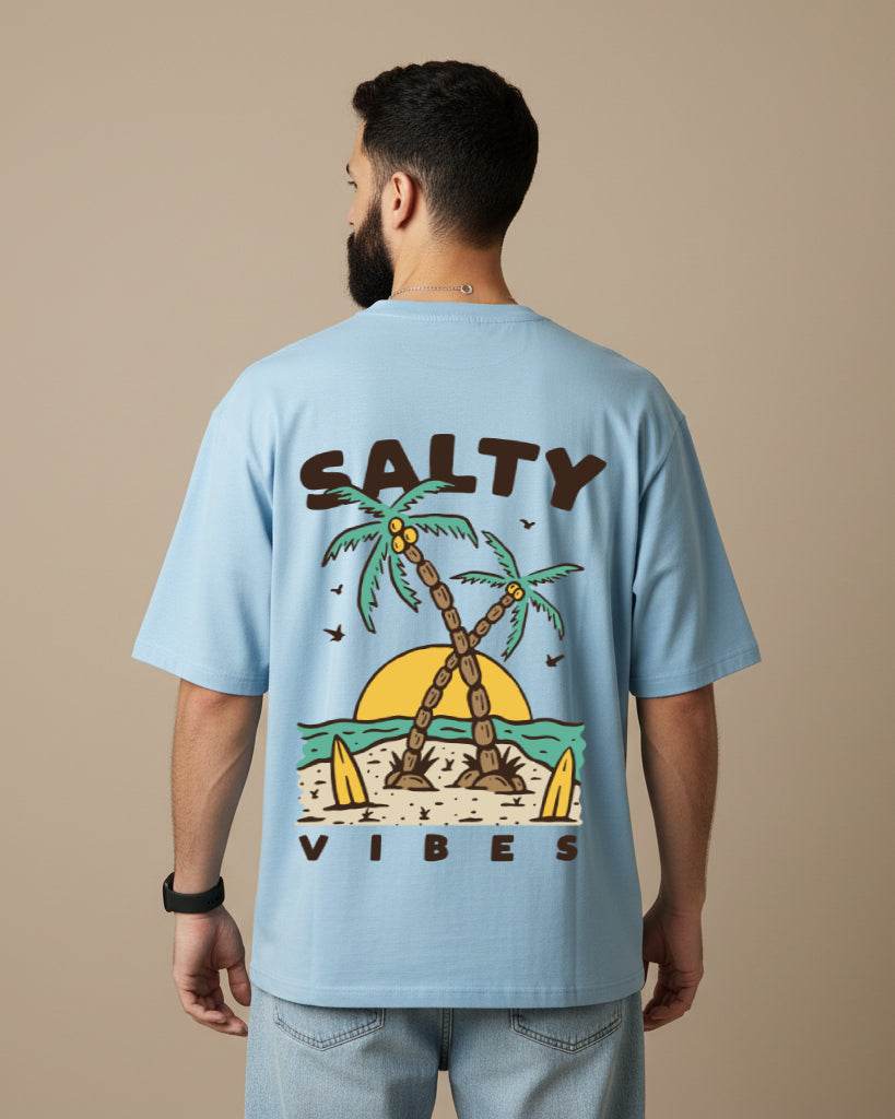 Salty Vibes Oversized T-Shirt | Premium Quality by Avaiya | Unisex - Avaiya Clothings
