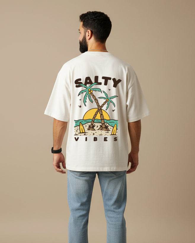 Salty Vibes Oversized T-Shirt | Premium Quality by Avaiya | Unisex - Avaiya Clothings