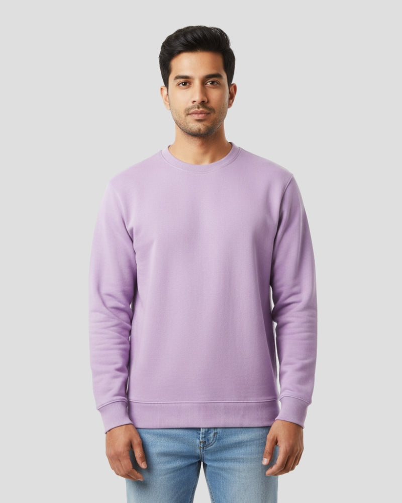Plain Lavender Sweatshirt | For Man & Woman