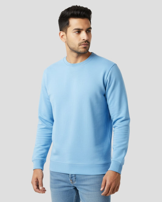 Plain Sweatshirt | Baby Blue | For Man & Woman