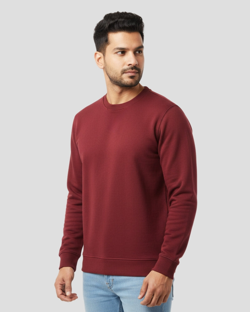 Plain Maroon Sweatshirt | For Man & Woman