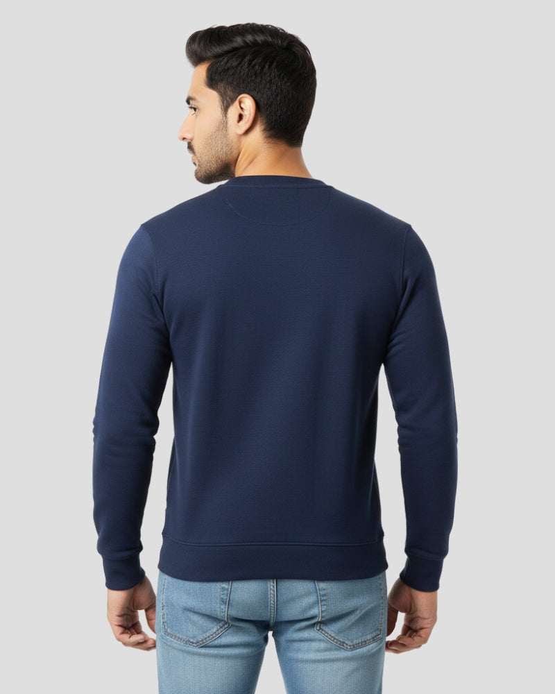 Plain Sweatshirt | Navy Blue | For Man & Woman