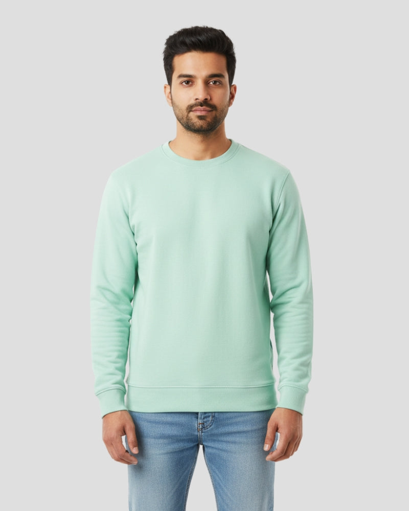Plain Sweatshirt | Mint | For Man & Woman