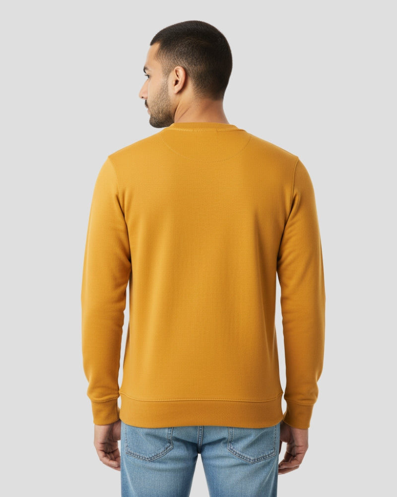 Plain Sweatshirt | Mustard Yellow | For Man & Woman