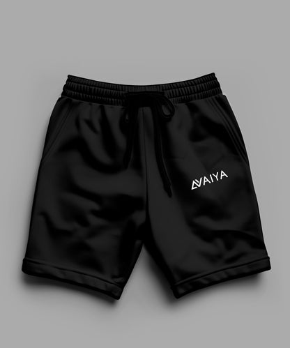 Avaiya Unisex Terry Shorts | For Man And Women | Black