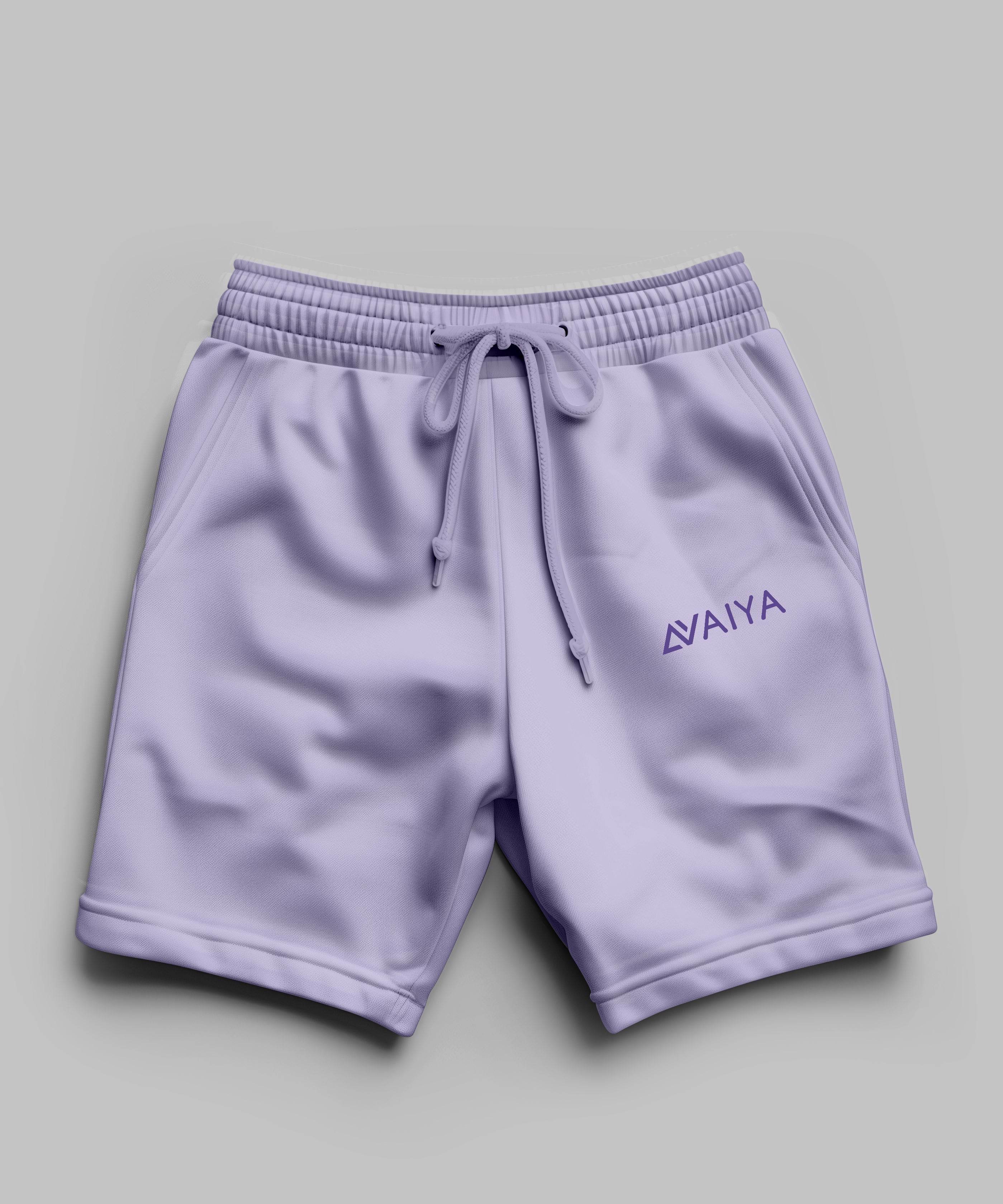 Avaiya's Terry Shorts | For Man And Women | Lavender - Avaiya Clothings