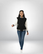 Plain Varsity Jacket | For Man And Woman | Black - Avaiya Clothings