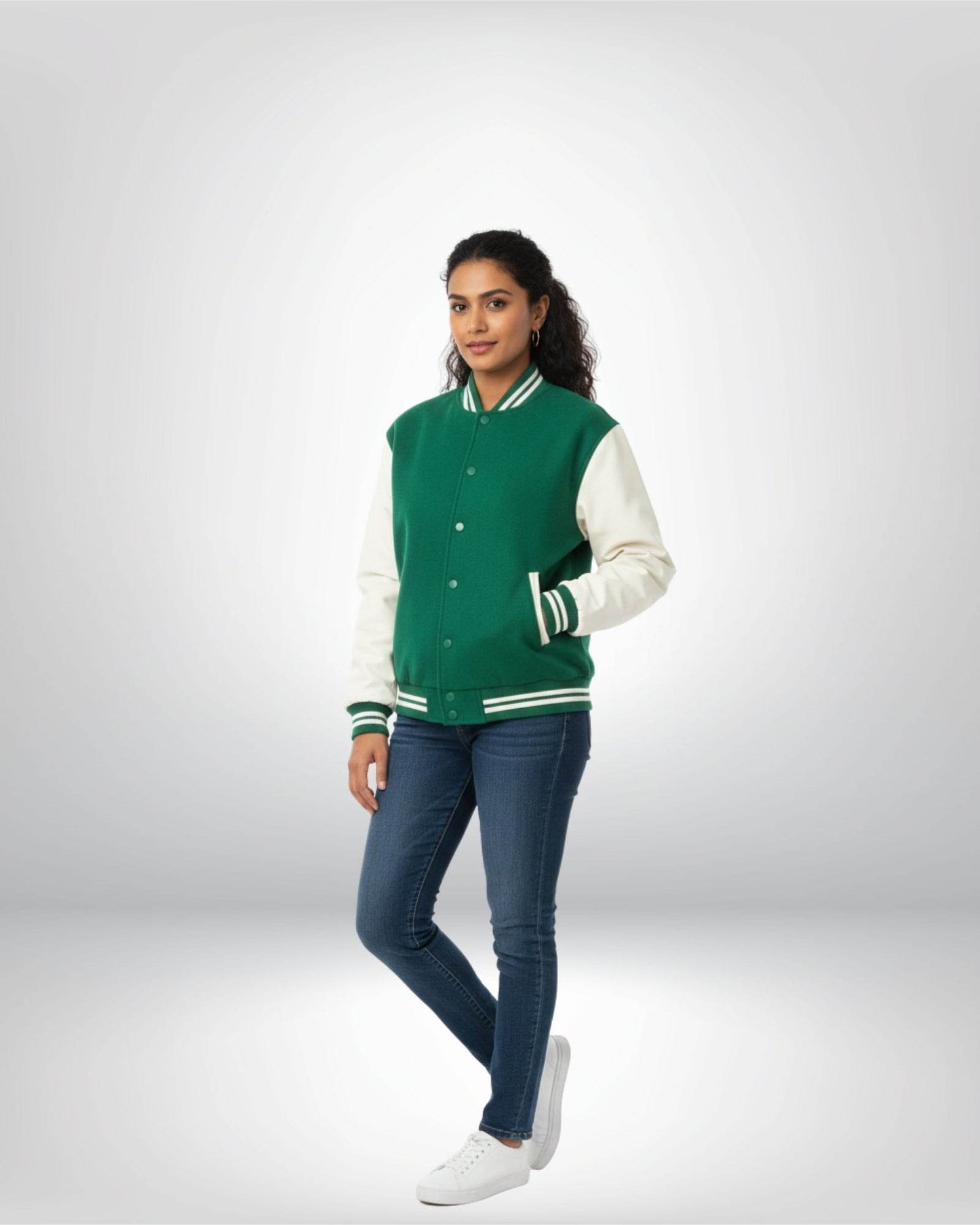 Plain Varsity Jacket | For Man And Woman | Bottle Green - Avaiya Clothings