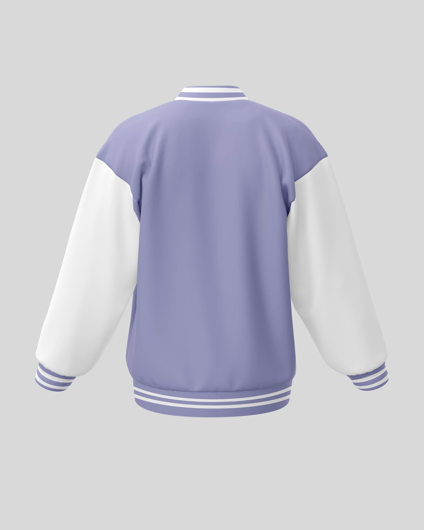 Plain Varsity Jacket | For Man And Woman | Lavender - AvaiYa Clothing's