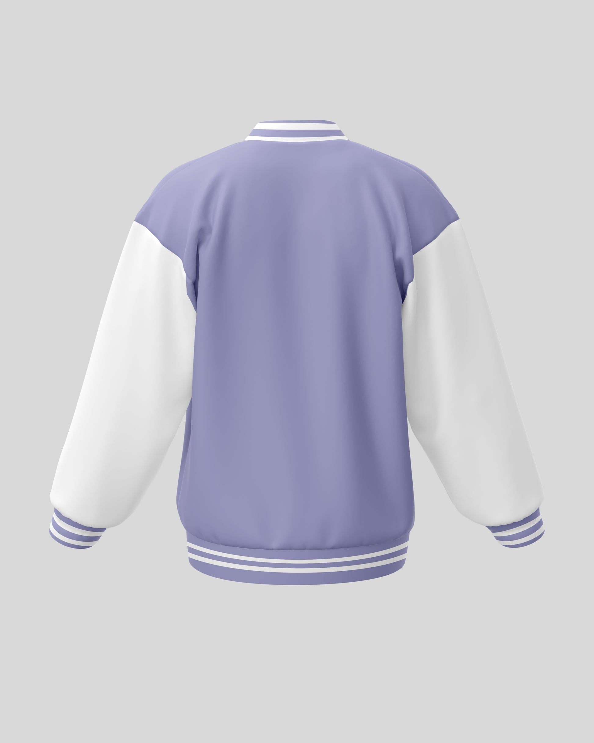 Plain Varsity Jacket | For Man And Woman | Lavender - AvaiYa Clothing's