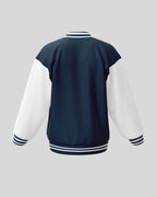 Plain Varsity Jacket | For Man And Woman | Navy Blue - Avaiya Clothings