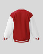 Plain Varsity Jacket | For Man And Woman | Red - Avaiya Clothings
