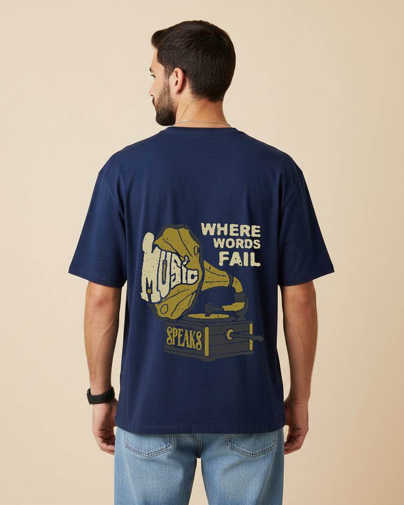 Where Words Fail Oversized T-Shirt | Premium Quality by AvaiYa | Unisex - Avaiya Clothings