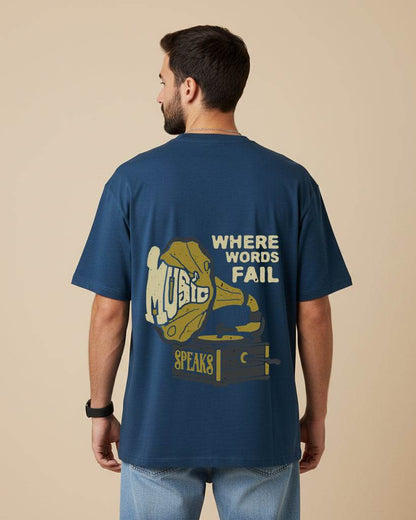 Where Words Fail Oversized T-Shirt | Premium Quality by AvaiYa | Unisex - Avaiya Clothings